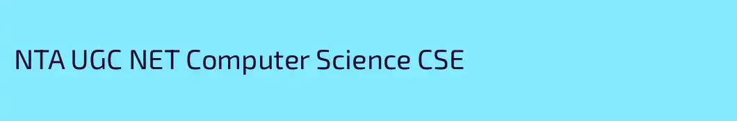 NTA UGC NET Computer Science CSE